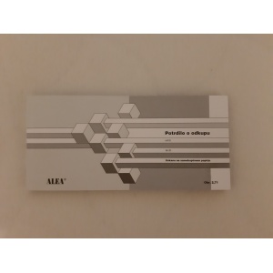 Obrazec 2,71 - Potrdilo o odkupu