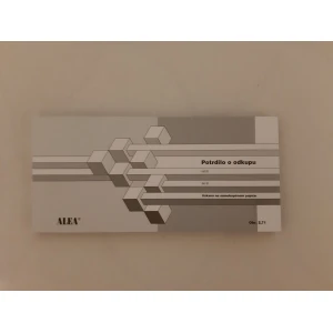 Obrazec 2,71 - Potrdilo o odkupu