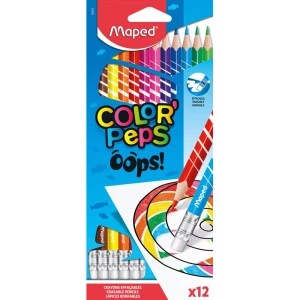 Barvice Maped Color peps Oops z radirko 12/1